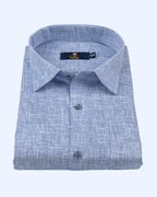 Pure Linen light Blue Colour Men's Shirt