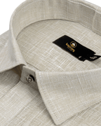 Pure Linen Light foam Colour Mens Shirts