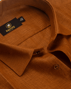 Pure Linen Dark Rast Colour Men's Shirts