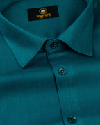 Linen Solid Mor Peach Colour Men's Shirt
