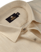 Premium Linen Cotton Peach Colour Men's Shirt