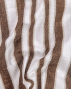 Linen Digital Printed Stiff Lining Brown Colour Shirt for Men