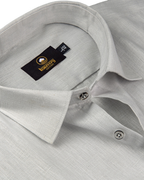 Premium Linen Cotton Steel Grey Colour Men's Shirt
