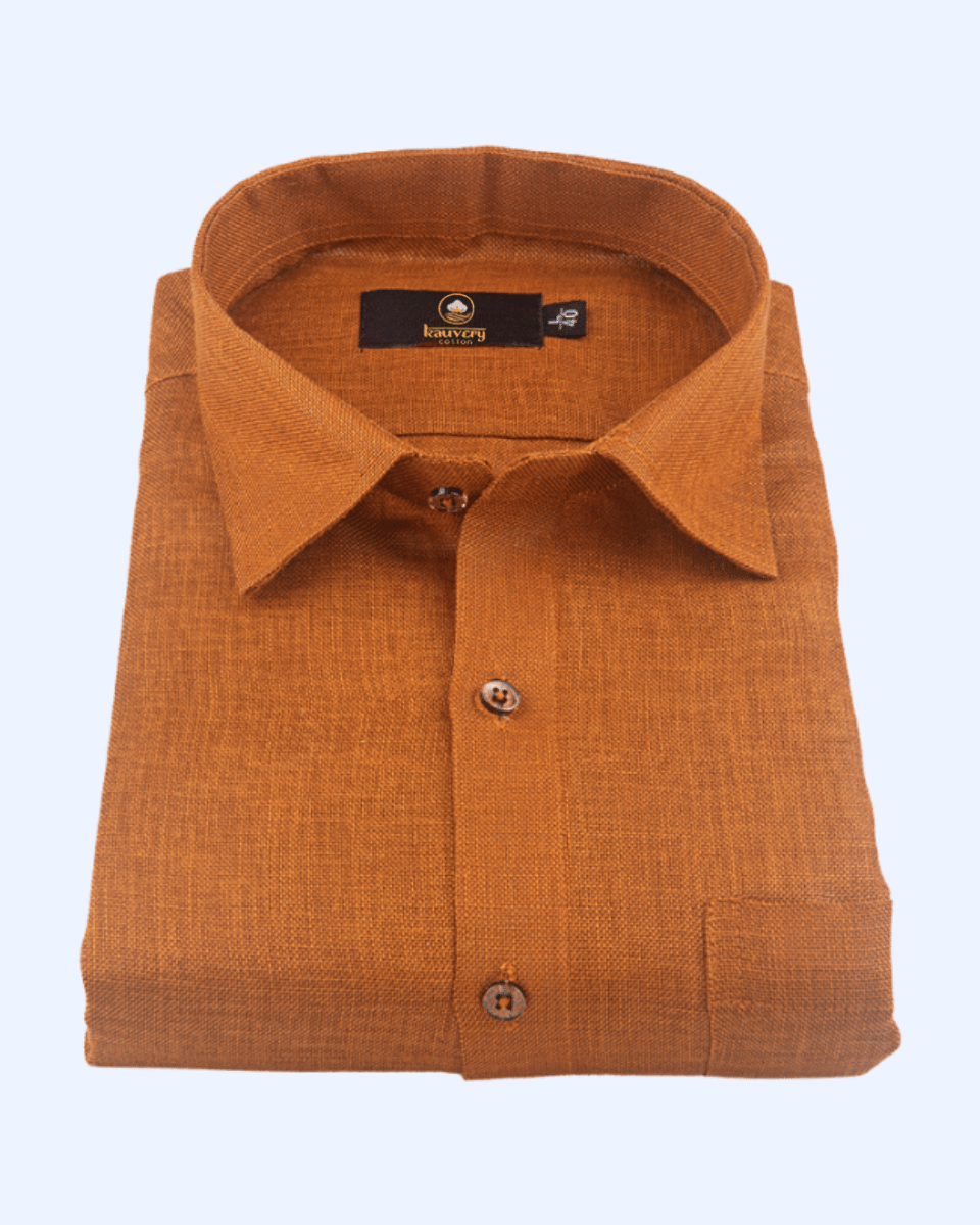 Pure Linen Dark Rast Colour Men's Shirts