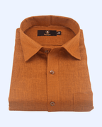 Pure Linen Dark Rast Colour Men's Shirts