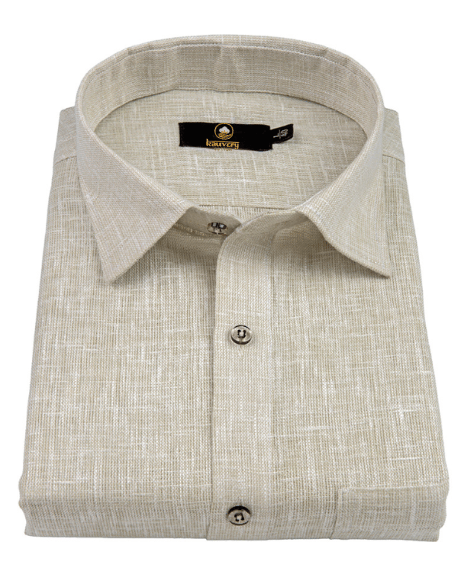 Pure Linen Light foam Colour Mens Shirts