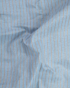 Linen Jute Striped Golden Line Light Blue Colour Shirt for Men