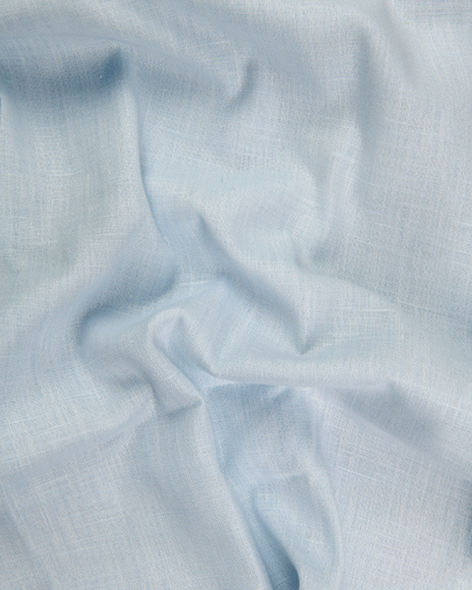 Premium Linen Cotton Ice Blue Colour Men's Shirt
