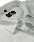 Premium Linen Cotton Mint Gray Colour Men's Shirt