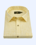Pure Linen Lemon Colour Men's Shirt