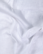 Linen 60% Lea Pure White Men's Shirt