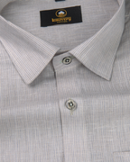 Linen Space Small Lining Natural Colour Men’s Shirt