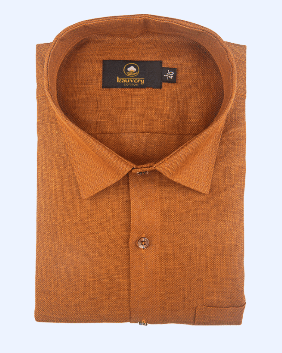 Pure Linen Dark Rast Colour Men's Shirts