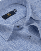 Pure Linen light Blue Colour Men's Shirt