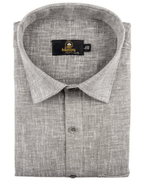Pure Linen Light Cream Mehndi Colour New Men’s Shirt