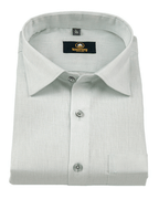 Premium Linen Cotton Mint Gray Colour Men's Shirt
