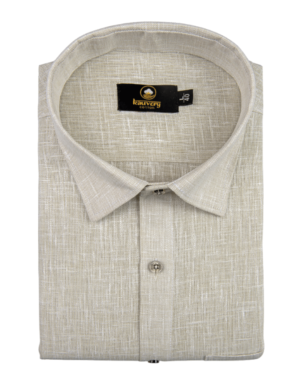 Pure Linen Light foam Colour Mens Shirts