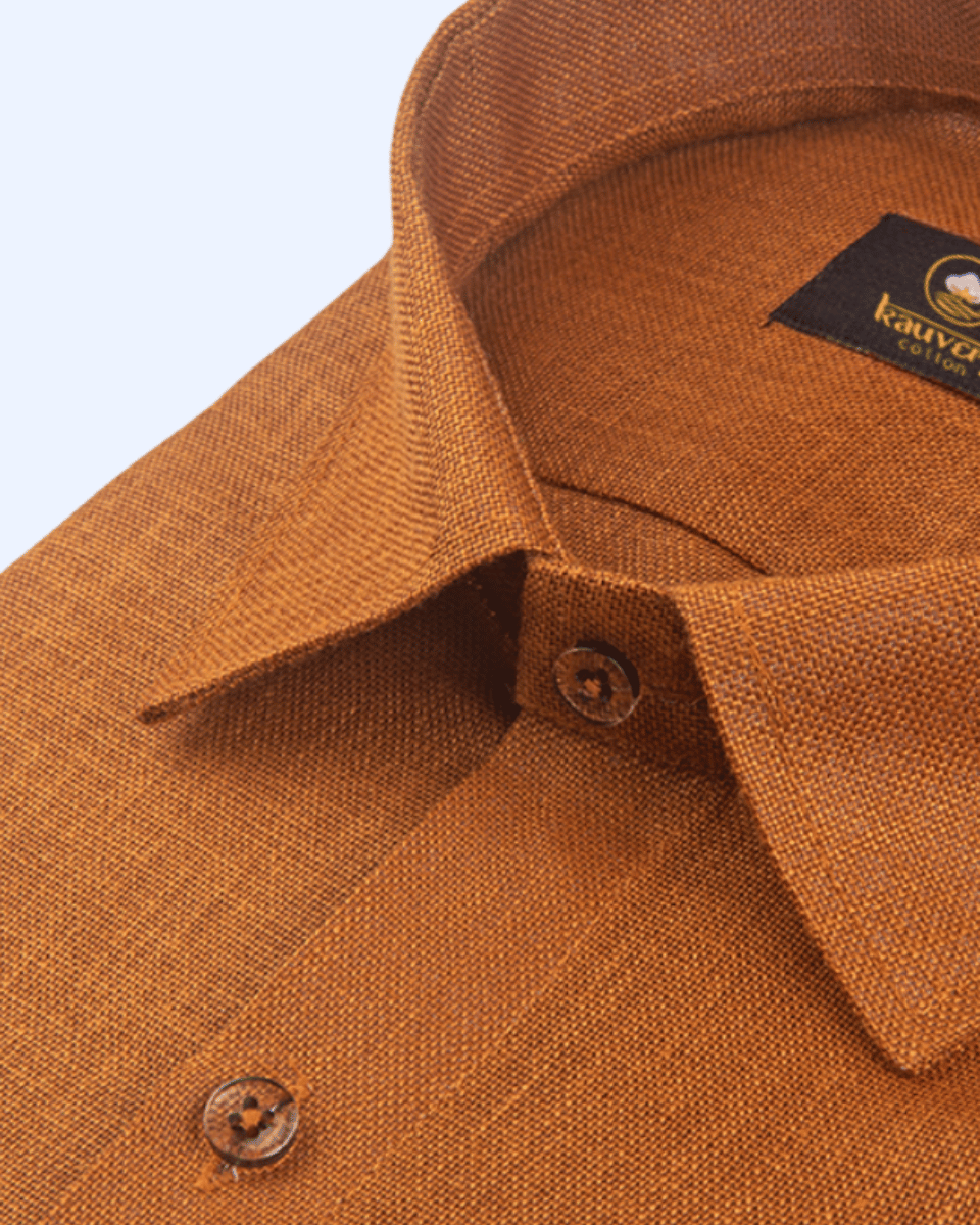 Pure Linen Dark Rast Colour Men's Shirts