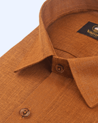 Pure Linen Dark Rast Colour Men's Shirts