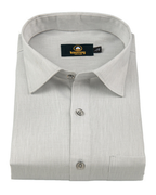 Premium Linen Cotton Steel Grey Colour Men's Shirt