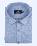 Pure Linen light Blue Colour Men's Shirt