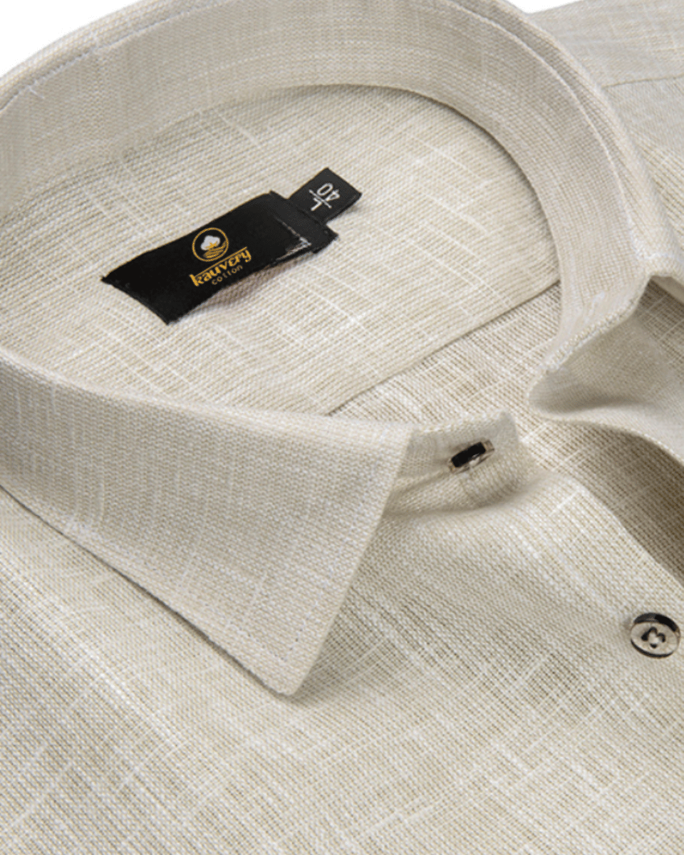 Pure Linen Light foam Colour Mens Shirts