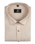 Linen Space Small Lining Peach Colour Men’s Shirt
