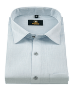 Premium Linen Cotton Ice Blue Colour Men's Shirt