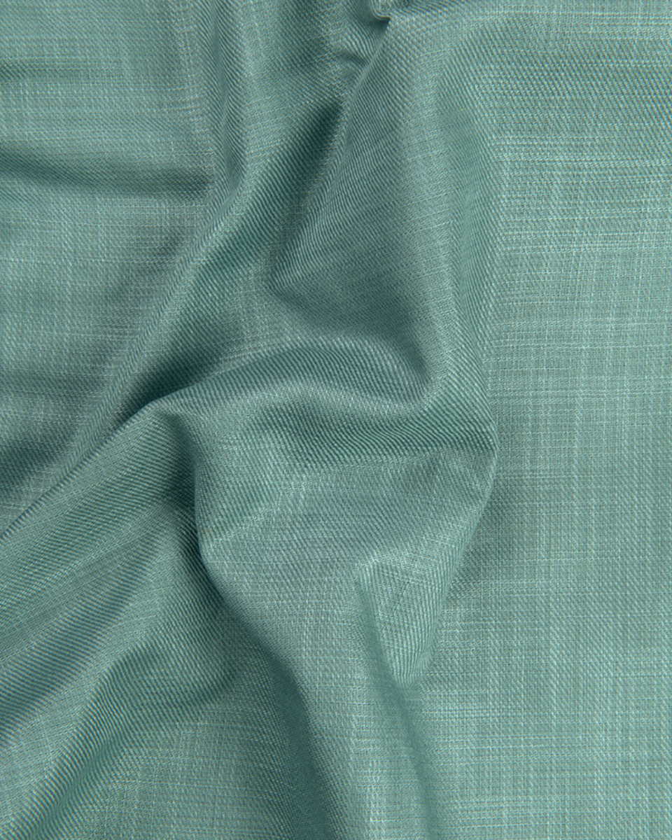 Linen Solid Pista Colour Men's Shirt