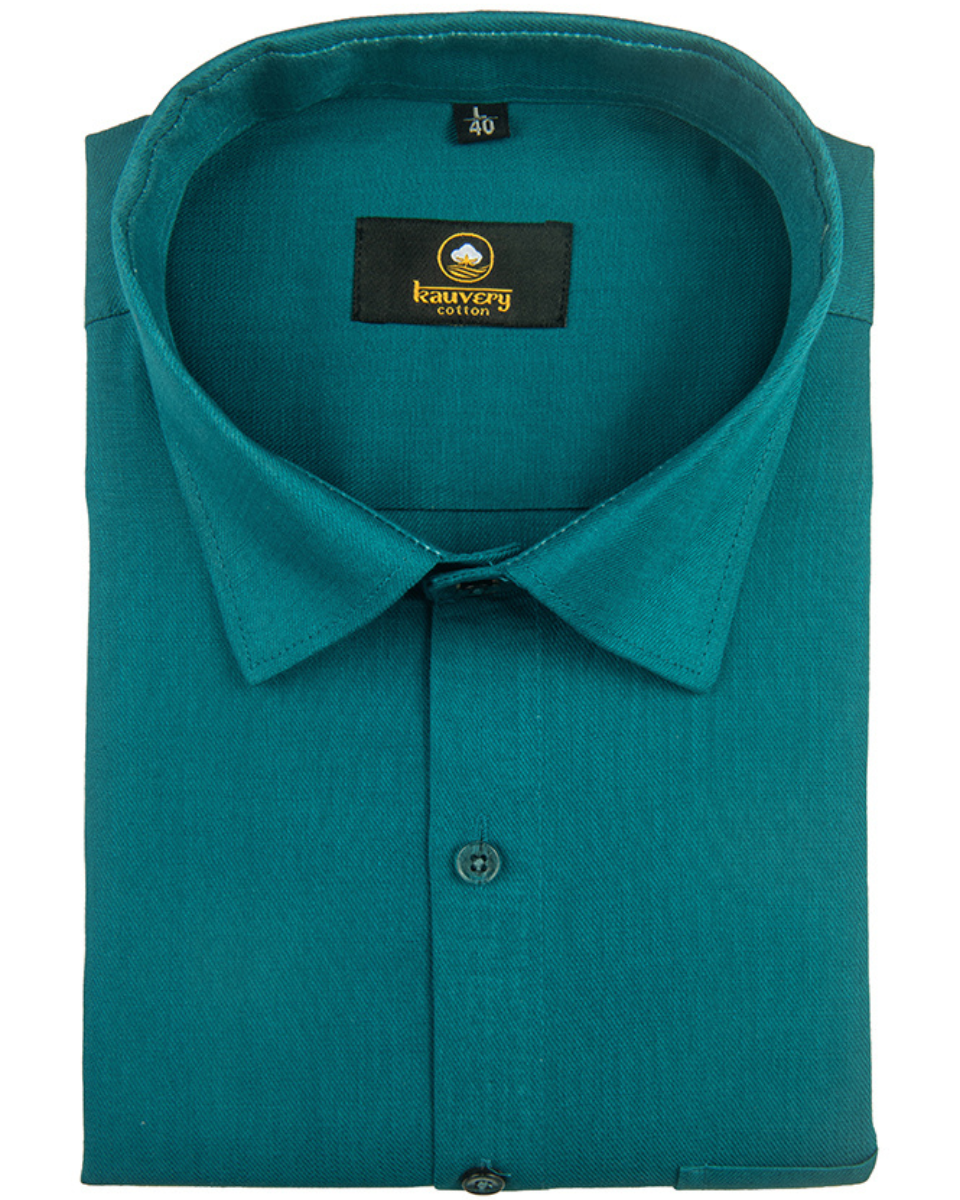 Linen Solid Mor Peach Colour Men's Shirt