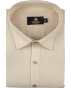 Premium Linen Cotton Peach Colour Men's Shirt