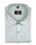 Linen Space Small Lining Light Pista Colour Men’s Shirt