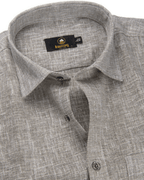 Pure Linen Light Cream Mehndi Colour New Men’s Shirt