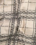 Linen Digital Printed Cream with Grey Colour Shirt for Men
