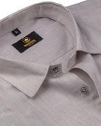 Linen Space Small Lining Natural Colour Men’s Shirt